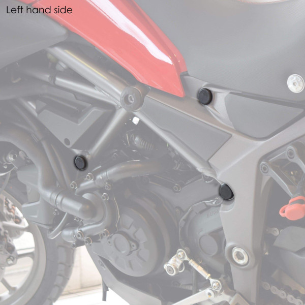 Pyramid Plastics Pyramid frame end caps | matte black | ducati multistrada 1200 pikes peak 2015>current